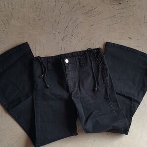 Black Wide-Leg Pants